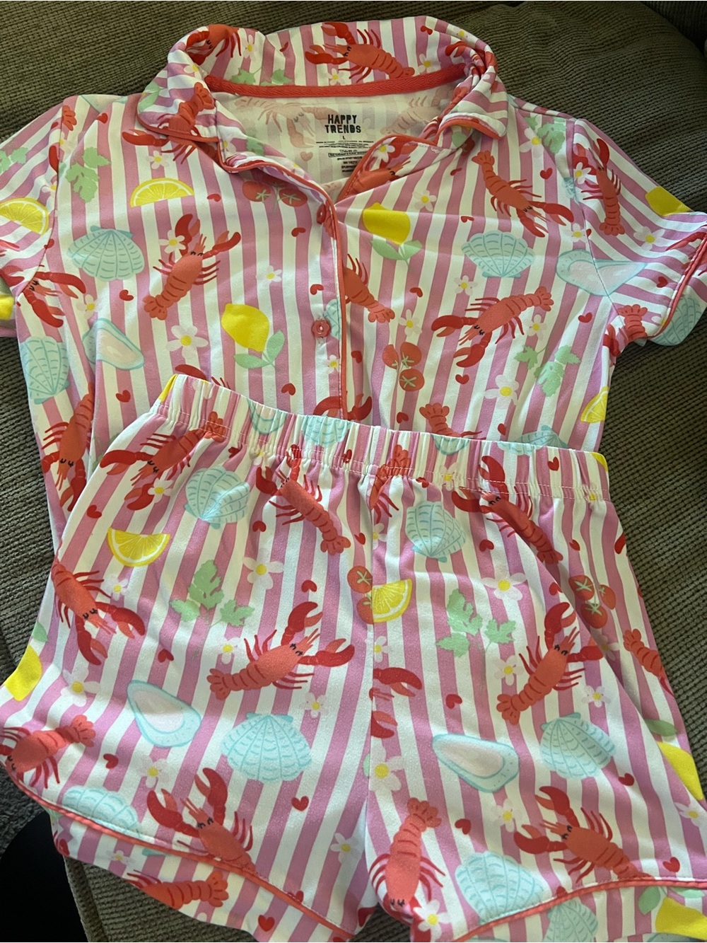Sea print girls pajama
